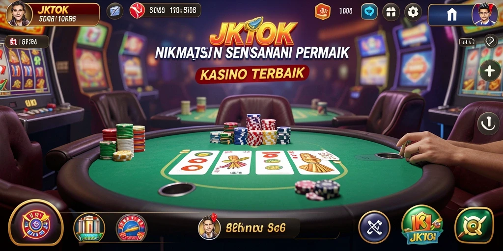 Tampilan gameplay <strong>JKTOK</strong> yang menakjubkan dengan berbagai pilihan permainan Kasino.