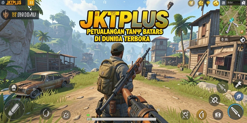 Tampilan menarik dari gameplay <strong>JKTPLUS</strong> dalam dunia terbuka yang luas.