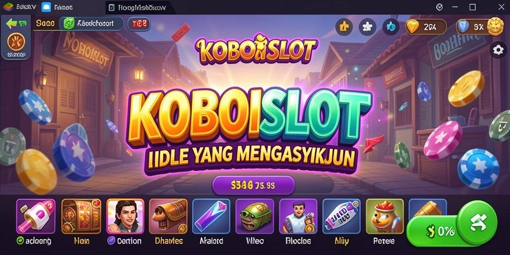 Tampilan gameplay KOBOISLOT yang menarik dan interaktif.