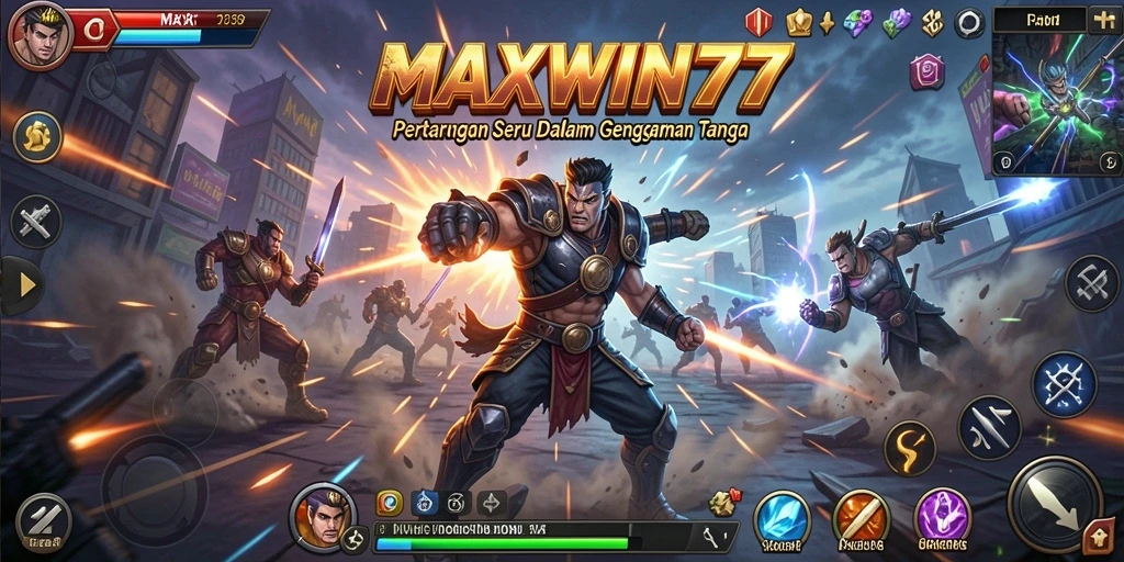 Tampilan menarik dari gameplay Fighting MAXWIN77 di arena pertarungan
