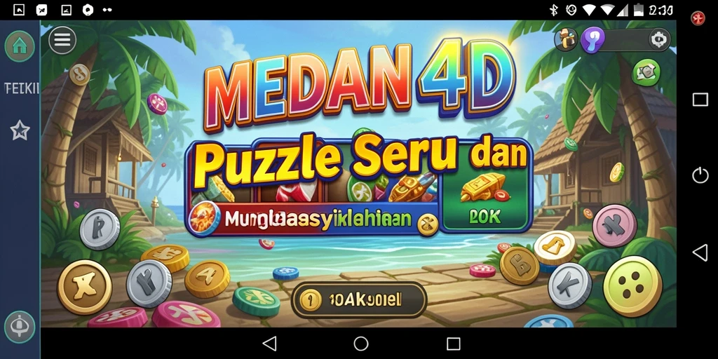 Tangkapan layar menunjukkan gameplay menantang di MEDAN4D.